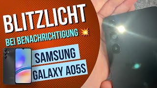 Samsung Galaxy A05s Blitzlichtbenachrichtigung [upl. by Darby]