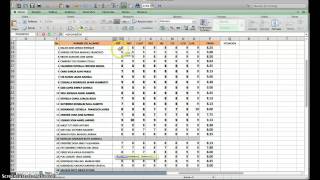 Como promediar laas calificaciones de los alumnos [upl. by Crim]
