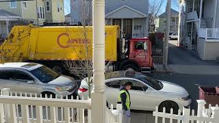 Capitol Waste Services 261 Mack TerraPro Heil PowerTrak RL on Trash in Everett [upl. by Aynekal783]