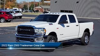 2022 Ram 2500 Tradesman Crew Cab Kent Akron Stow Canton Cleveland [upl. by Yatnohs]