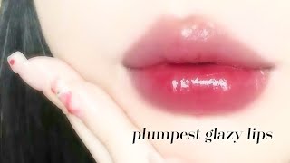 ❝ GLAZY PLUMP ROSY LIPS ❞ ✧ ೃ༄ [upl. by Sivram307]