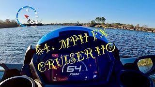 2024 Yamaha FX Cruiser HO 1900 Top Speed yamaha waverunner lifebeginsonthewater beautiful speed [upl. by Zahc]