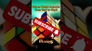 Cubes World Records trendingshorts viral rubikscube cubes my 3by3cube 1by1 worldrecordshort [upl. by Ecienaj]