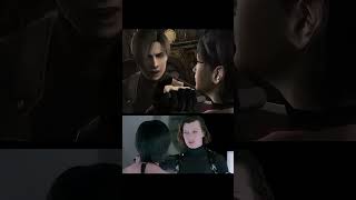 Resident Evil 4 Game  Resident Evil 5 La pelicula juegos viralvideo comparison [upl. by Aisatsana660]