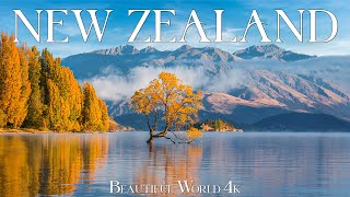 New Zealand 4K  Vibrant Autumn Colors and Serene Landscapes in Fall Season  4K VIDEO HD [upl. by Marden465]