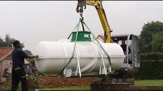 How its made  Installation dune citerne de gaz enterrée [upl. by Emery]