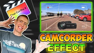 Final Cut Pro X  CAMCORDER EFFECT FOR YOUR INTRO  Viewfinder Trick [upl. by Idette]