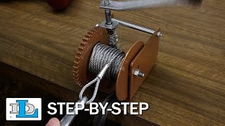 Installing Cable on Worm Gear Winches  StepByStep [upl. by Sansen]