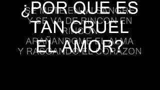 RICARDO ARJONA POR QUE ES TAN CRUEL EL AMOR CON LETRA [upl. by Imaj]