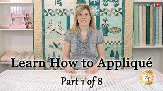 Learn How to Appliqué with Shabby Fabrics  Part 1 Defining Appliqué [upl. by Zitvaa]