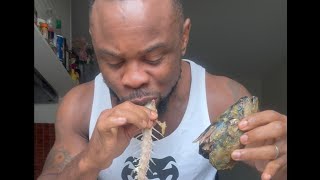 mukbang tulang ikan rebus viralvideo mukbang eat [upl. by Eiger361]