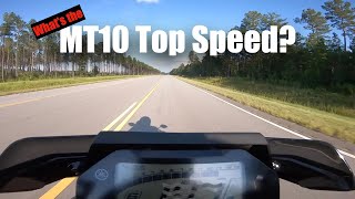 What Is The Top Speed Of The MT10 [upl. by Weikert301]