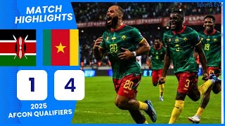 All 5 Goals Cameroon 41 Kenya 2025 AFCON Qualifiers All Goals [upl. by Rene]