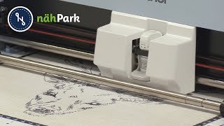 Brother Hobbyplotter SDX1200 Stickmuster im pes Format verarbeiten [upl. by Josie]