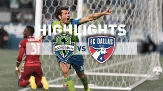 Highlights Seattle Sounders FC vs FC Dallas  2016 MLS Cup Playoffs  October 30 2016 [upl. by Ynoyrb]