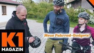 Vom SensorSchloss bis zum Helm mit Blinker 🚴 Neues FahrradZubehör im Test  K1 Magazin [upl. by Amandi]