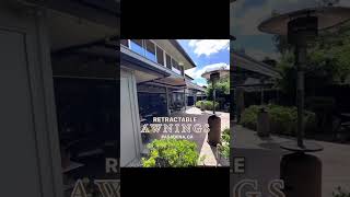 Backyard Retractable Awning in Pasadena California homeimprovementideas [upl. by Gustin]