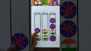 India flag 🇮🇳 magic ✨ 🇦🇮 with United statesshorts trending shortsfeed drawing [upl. by Scotney674]