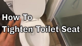 Gerber Toilet  How To Tighten Toilet Seat [upl. by Luckin]