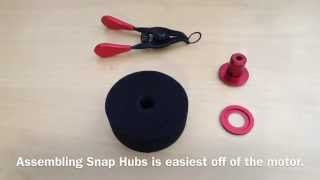 Assembling FingerTechs quotSnap Hubsquot [upl. by Dhruv837]