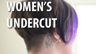 Womens Undercut and Hairstyle [upl. by Beichner]