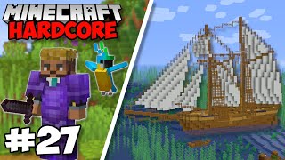 I Built A GIANT PIRATE SHIP In Minecraft 118 Hardcore 27 [upl. by Imelida444]