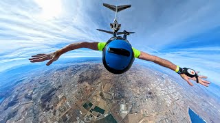 Skydiving from a DC9 jet at 14000 ft VR 360 4K [upl. by Dleifyar]