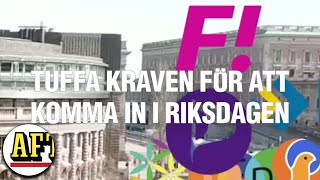 Här är de tuffa kraven för att komma in i riksdagen [upl. by Suruat]