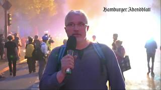 G20Krawall 2315 Uhr – die Lage im Schanzenviertel [upl. by Arag807]