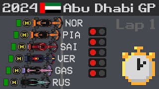 2024 Abu Dhabi Grand Prix Timelapse [upl. by Nosle]