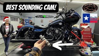 CYCLERAMA CR483 CAM INSTALLED IN MY MOMS ROAD GLIDE SURPRISE [upl. by Notsuh]