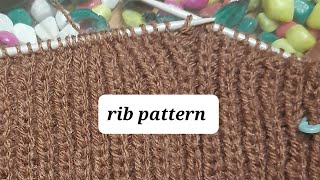 knitting quot Two row repeat knitting pattern quot  english subtitles [upl. by Seuguh]