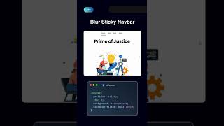 Blur Sticky Navbar using CSS ✨ [upl. by Cinderella]