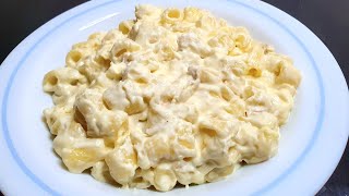 Recette facile de PÂTES à la crème fraîche et au fromage [upl. by Marrilee]