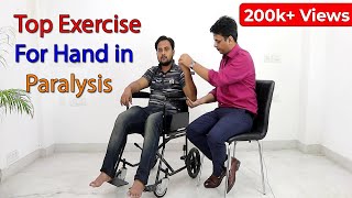 TOP EXERCISE FOR HAND IN PARALYSIS  Paralysis Hand Exercise [upl. by Eynahpets]