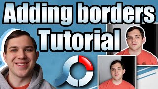 How To Add Boarder To A Photo In PhotoScape X [upl. by Damita]