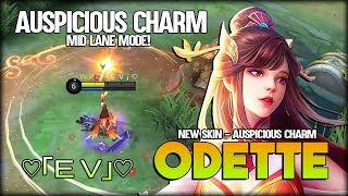 Odette Auspicious Charm Old Combo Still Works by ♡「Ｅ Ｖ」♡  Mobile Legends [upl. by Ddene190]