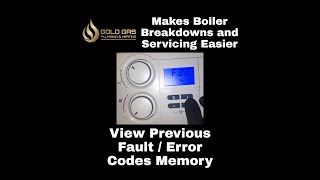 VAILLANT BOILER VIEW PREVIOUS FAULT  ERROR CODES HISTORY  MEMORY LIST  ECOMAX ECOTEC VUW VCW PRO [upl. by Telfore]