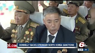 Indiana Sen Joe Donnelly supports stronger North Korea sanctions [upl. by Nitfa690]