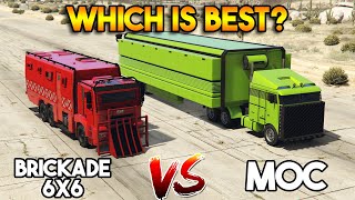 GTA 5 ONLINE  BRICKADE 6X6 VS MOC WHICH IS BEST [upl. by Alanna]