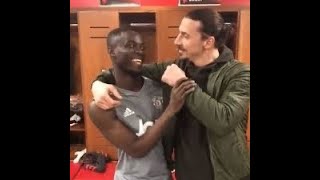 Eric Bailly trolling Zlatan 😂 soccer football [upl. by Annadroj]