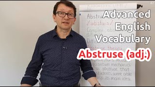 Abstruse adj  Advanced English Vocabulary  One Minute Videos [upl. by Theobald]