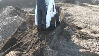 RAMROD Mini Skid Loader 930  working in the dirt pile [upl. by Blight]