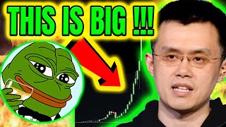 PEPE COIN PRICE PREDICTION 🔥 TODAY IS THE DAY🌩🐸🐳 BINANCE  🐸 PEPE NEWS [upl. by Rock522]