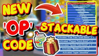 NEW OP CODE  STACKS with HONEYDAY BEE SWARM SIMULATOR [upl. by Lipman783]