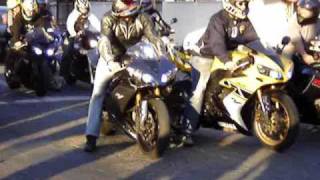 Bikers 04  Yamaha R1 LE R1 RL Suzuki 1000 750 F Honda CBR Kawasaki [upl. by Wareing505]