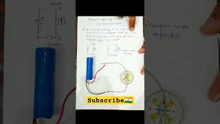 Oersted Practical Magnetic effect Magnet experimentMagnetism Electromagnetismclass10 varanasi [upl. by Danielson637]