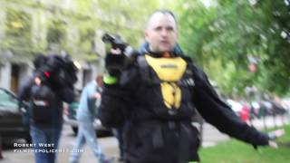 Man pulls gun on crowd of Protesters [upl. by Mclain549]