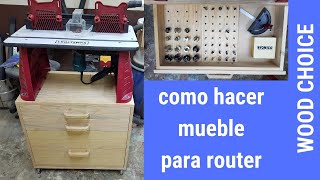 Como hacer mueble para Router [upl. by Enyawal723]