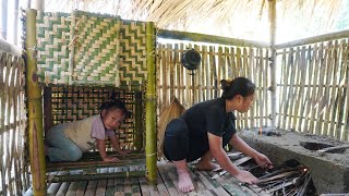 FULL VIDEO 500 Busy Days of Construction  16YearOld Single Mother Builds a Bamboo House Alone [upl. by Kiel743]